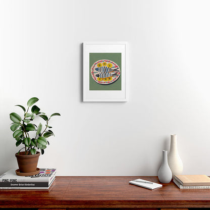 Mediterranean Fish Plate Framed Art Print Gallery Image 24