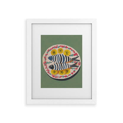 Mediterranean Fish Plate Framed Art Print Gallery Image 53