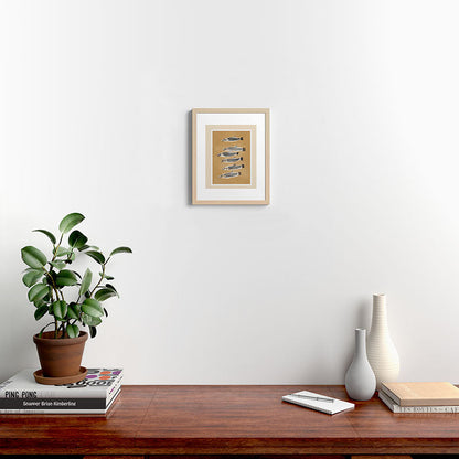 Minimal Fish Study Framed Art Print Gallery Image 16