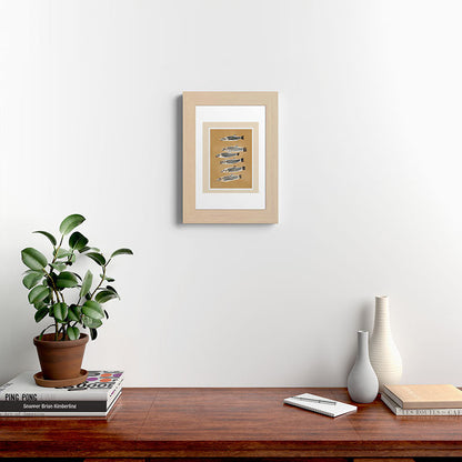 Minimal Fish Study Framed Art Print Gallery Image 45