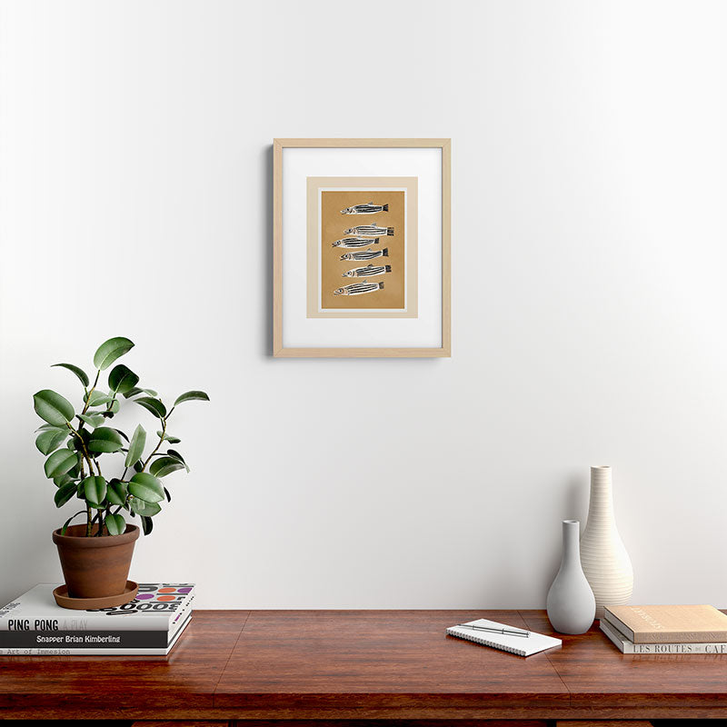 Minimal Fish Study Framed Art Print Gallery Image 18