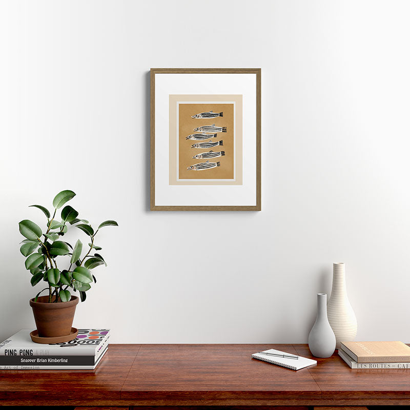 Minimal Fish Study Framed Art Print Gallery Image 12