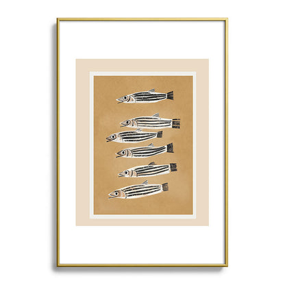 Minimal Fish Study Framed Art Print Gallery Image 90