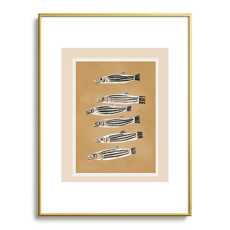 Minimal Fish Study Framed Art Print Gallery Image 91