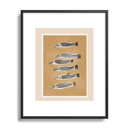 Minimal Fish Study Framed Art Print Gallery Image 82