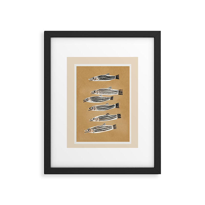 Minimal Fish Study Framed Art Print Gallery Image 4
