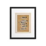 Minimal Fish Study Framed Art Print Gallery Image 1