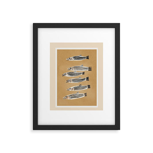Minimal Fish Study Framed Art Print Gallery Image 1