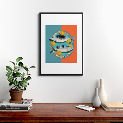 Modern Coastal Still Life Framed Art Print Gallery Image 6