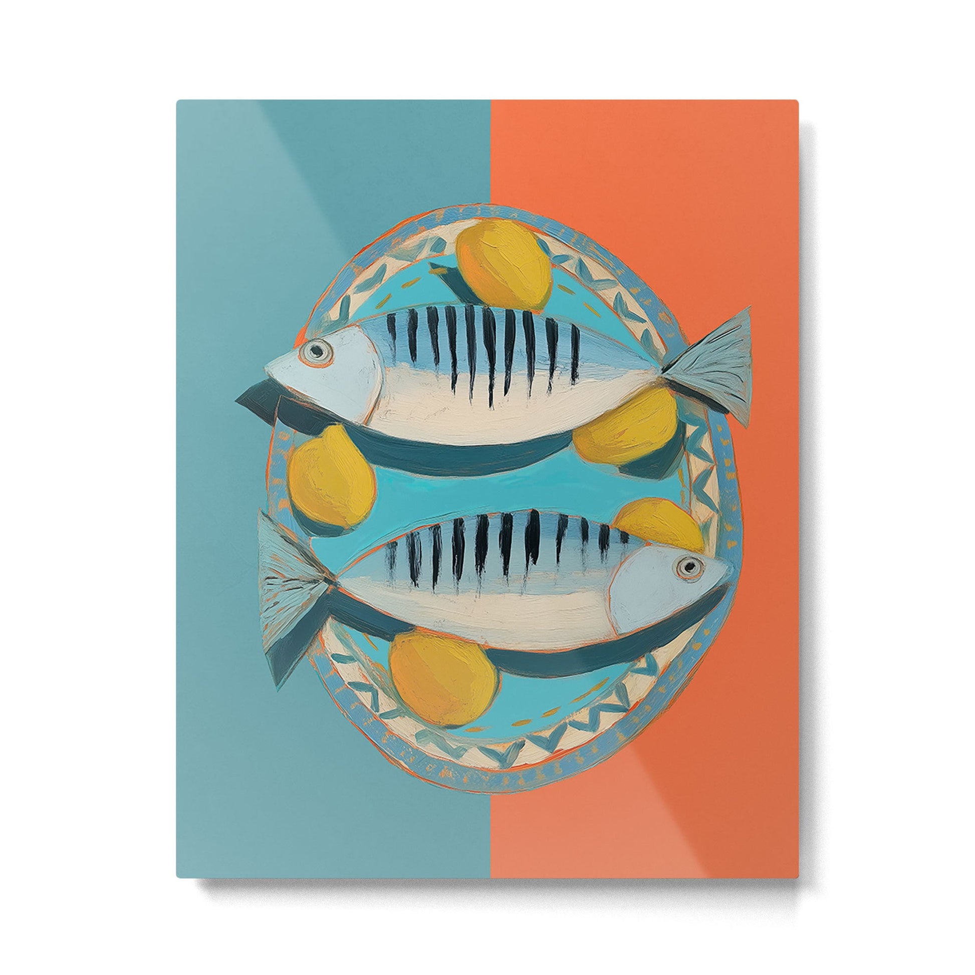 Modern Coastal Still Life Metal Print Gallery Image 4