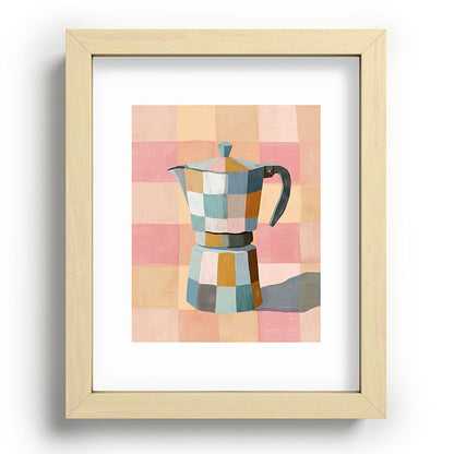 Patchwork Moka Pot Framed Art Print Gallery Image 70