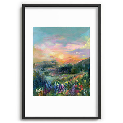 Sunset Landscape Framed Art Print Gallery Image 85