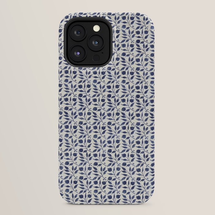 William Morris Vintage Rosehip Indigo Blue iPhone Case Gallery Image 24