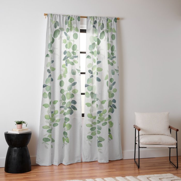 Eucalyptus Garland Window Curtain Gallery Image 10