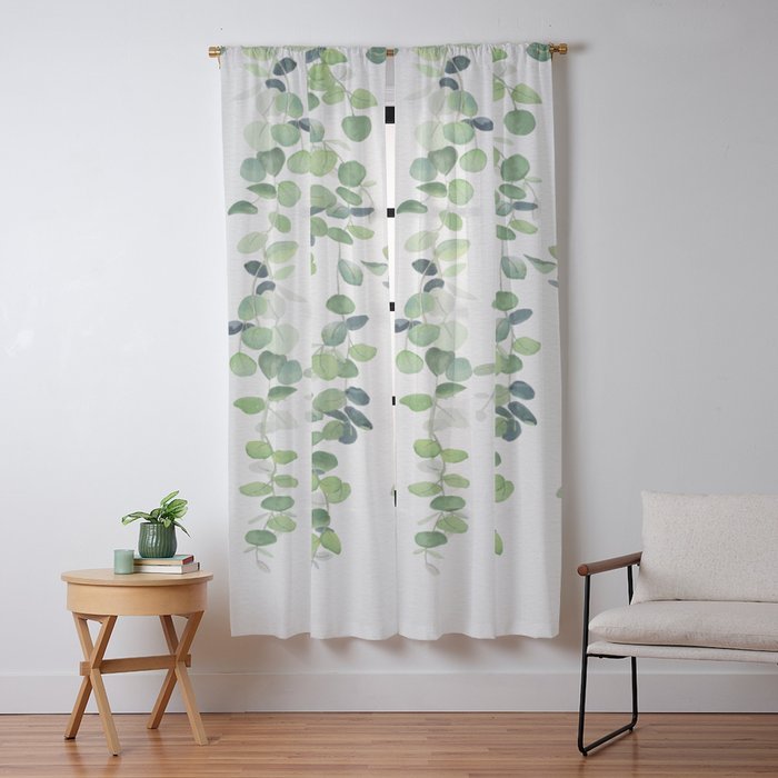 Eucalyptus Garland Window Curtain Gallery Image 13