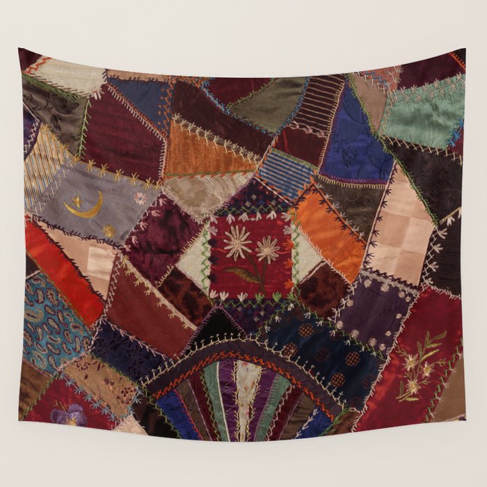 Vintage Bohemian Patchwork Wall Tapestry Gallery Image 4
