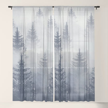 Foggy Forest 2 Window Curtain Gallery Image 17