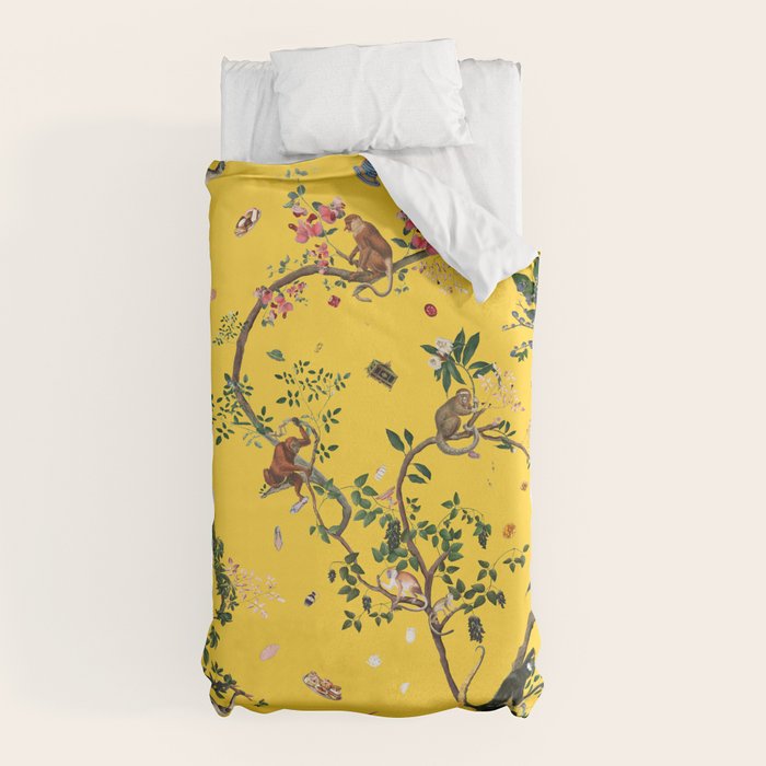 Monkey World Yellow Duvet Cover Gallery Image 5