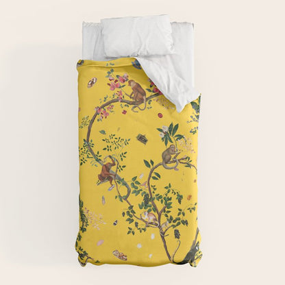 Monkey World Yellow Duvet Cover Gallery Image 5