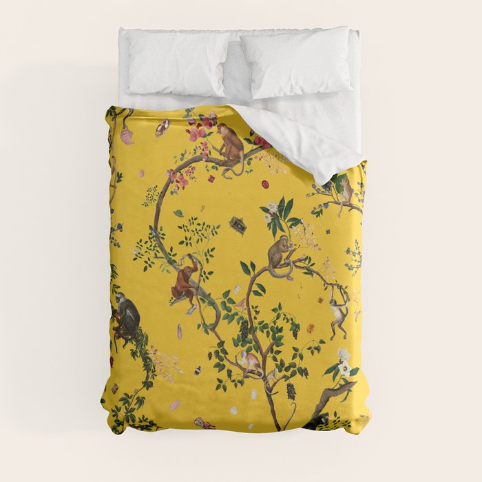 Monkey World Yellow Duvet Cover Gallery Image 3
