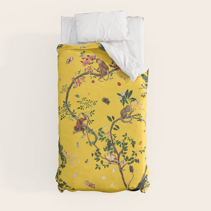 Monkey World Yellow Duvet Cover Gallery Image 9