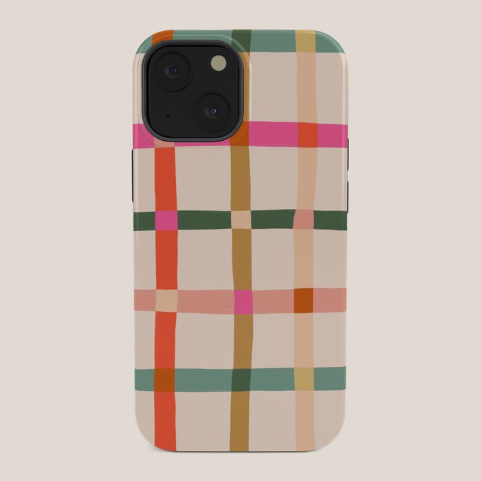 Colourful window pane checked pattern iPhone Case Gallery Image 34