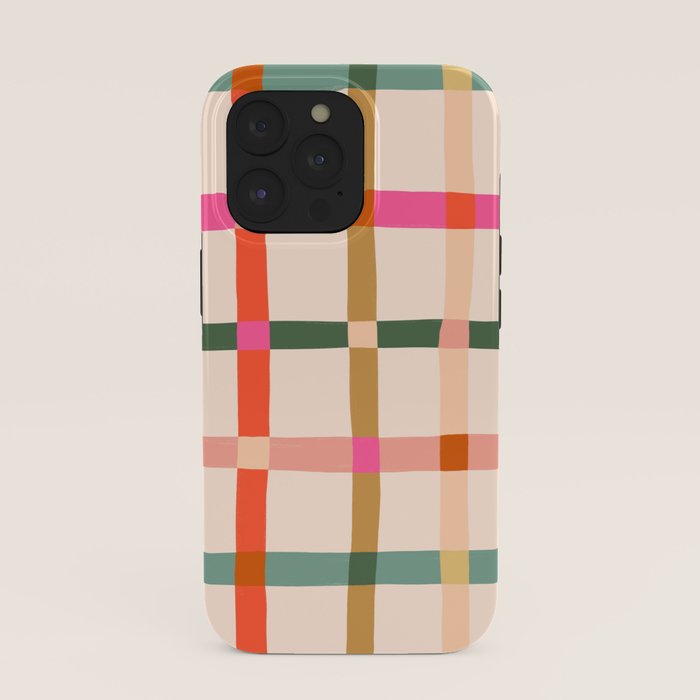 Colourful window pane checked pattern iPhone Case Gallery Image 39