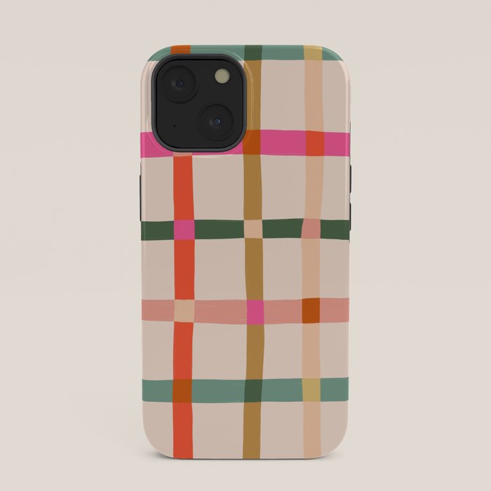 Colourful window pane checked pattern iPhone Case Gallery Image 33