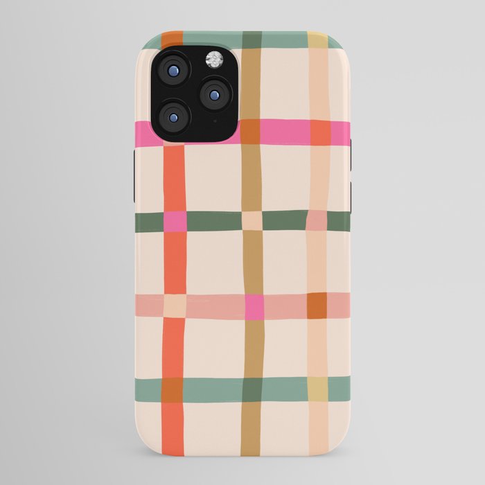 Colourful window pane checked pattern iPhone Case Gallery Image 43