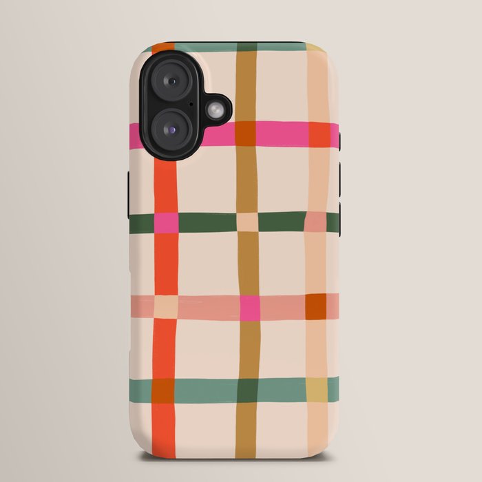 Colourful window pane checked pattern iPhone Case Gallery Image 13