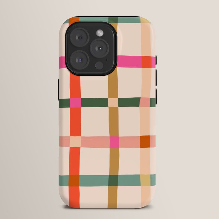 Colourful window pane checked pattern iPhone Case Gallery Image 15