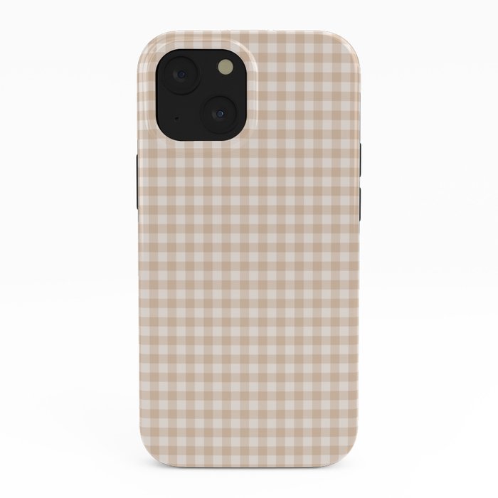 Gingham Plaid Pattern - Warm Neutral Tan iPhone Case Gallery Image 38