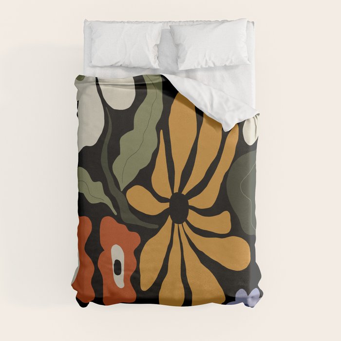 Summer floral night Duvet Cover Gallery Image 3
