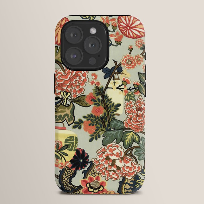 Chinese Dragon Vintage Floral Pattern iPhone Case Gallery Image 15