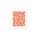 Relax in your summer meadow - floral shapes pattern Art Print Gallery Image 1