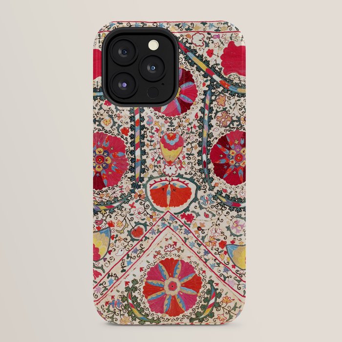 Lakai Suzani Uzbekistan Central Asian Embroidery Print iPhone Case Gallery Image 32