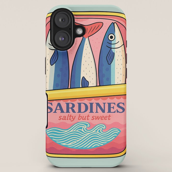 Tin of Love - Sardines in a Can with Heart Tail iPhone Case Gallery Image 5