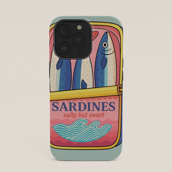 Tin of Love - Sardines in a Can with Heart Tail iPhone Case Gallery Image 35