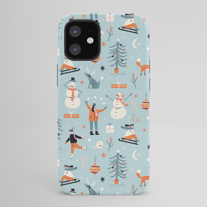 Christmas Scene Blue iPhone Case Gallery Image 42