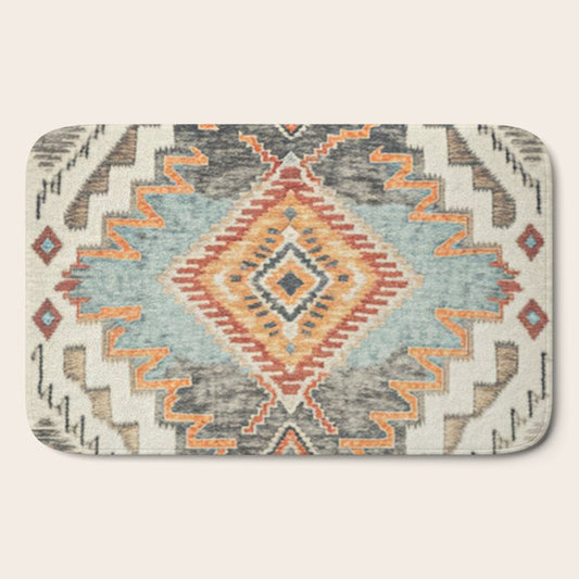 Southwestern Rustic Aesthetic Bath Mat Gallery Image 2