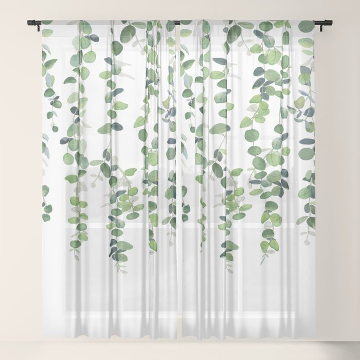 Eucalyptus Garland Window Curtain Gallery Image 21