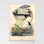 Bird Divinations: Great Blue Heron (about: almanacofbirds.org) Stationery Card Gallery Image 1