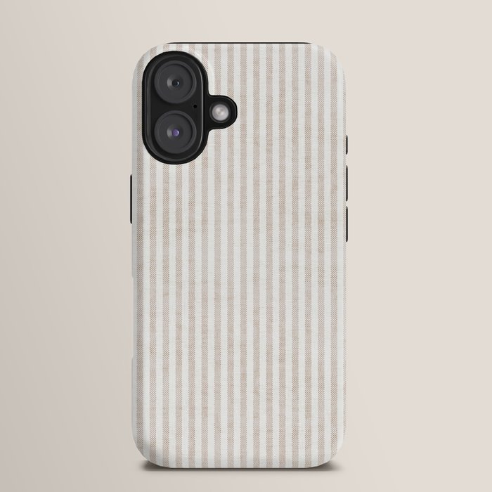 AEGEAN WIDE TICKING STRIPE JUTE iPhone Case Gallery Image 13