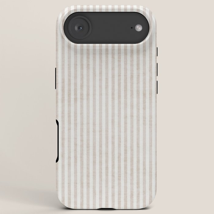 AEGEAN WIDE TICKING STRIPE JUTE iPhone Case Gallery Image 6