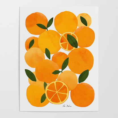 mediterranean oranges still life Poster Gallery Image 3
