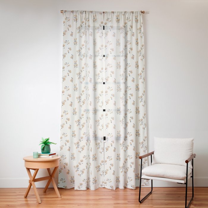 VINTAGE FLORAL NEUTRAL Window Curtain Gallery Image 16