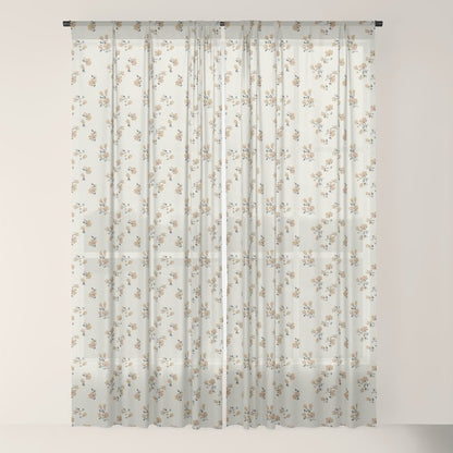 VINTAGE FLORAL NEUTRAL Window Curtain Gallery Image 18