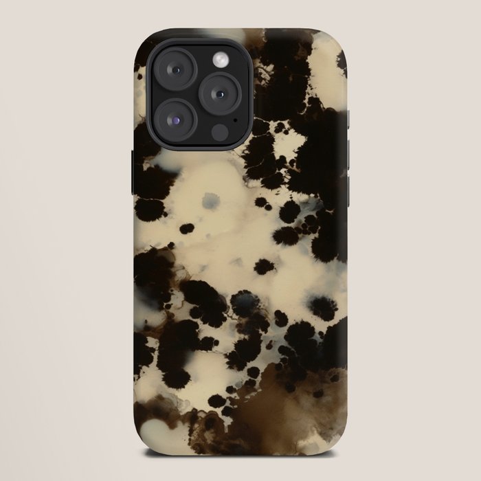 Black and White Tortoiseshell Pattern iPhone Case Gallery Image 12