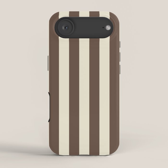 Stripes of Brown and Cream iPhone Case Gallery Image 2