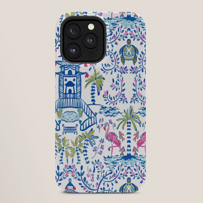 Colorful Coastal Chinoiserie iPhone Case Gallery Image 28